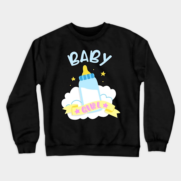 Baby Girl Vial Child Birth Announcement Crewneck Sweatshirt by Foxxy Merch